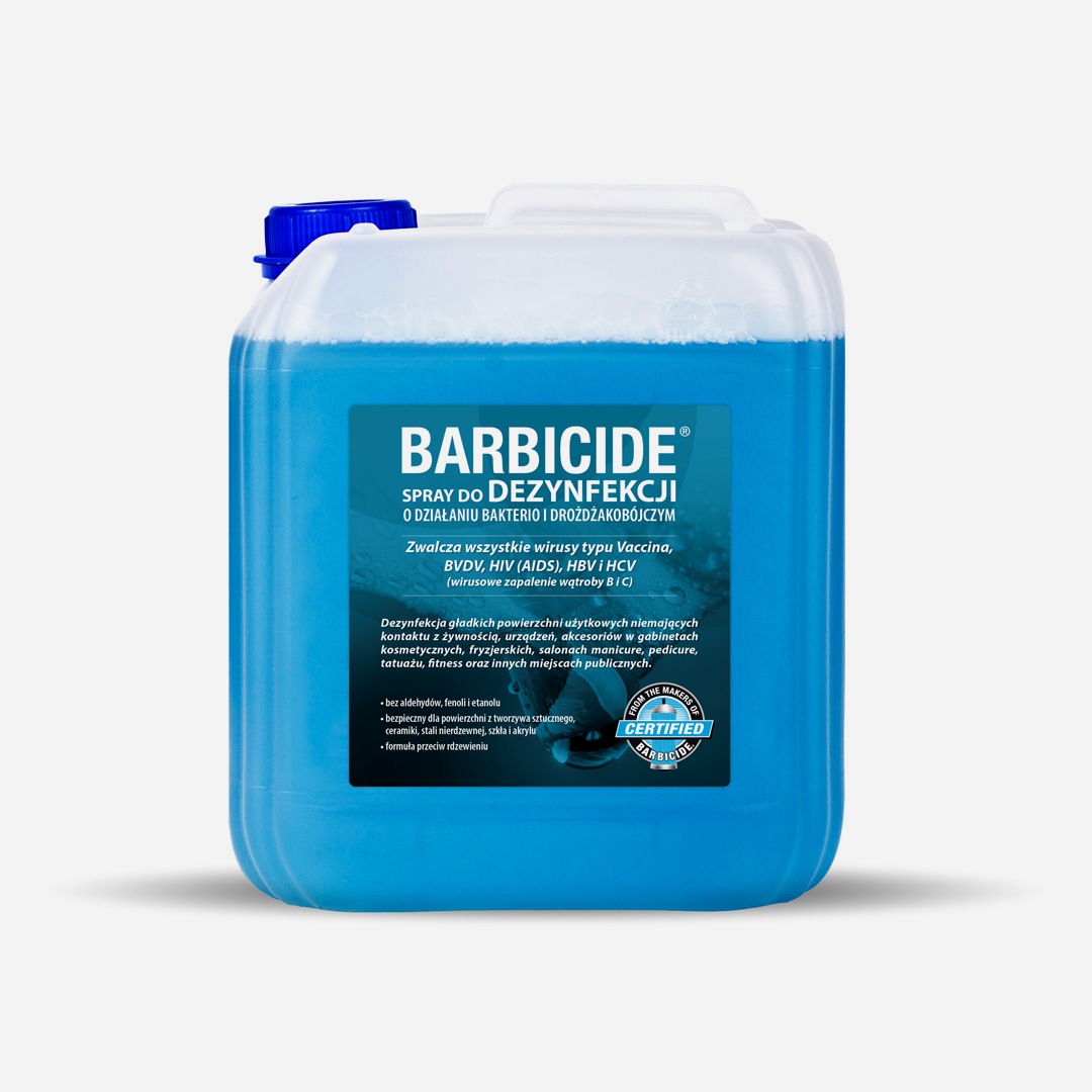 Uzupełnienie sprayu do dezynfekcji powierzchni BARBICIDE - 5l