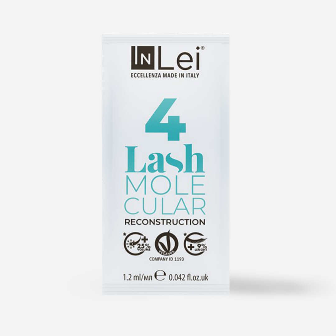 InLei® “LASH MOLECULAR 4” rekonstrukcja molekularna do rzęs i brwi – saszetka 1,2ml